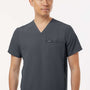 Jaanuu Mens Platt 3 Pocket Moisture Wicking V-Neck Scrub Top w/ Pocket - Carbon Grey - New
