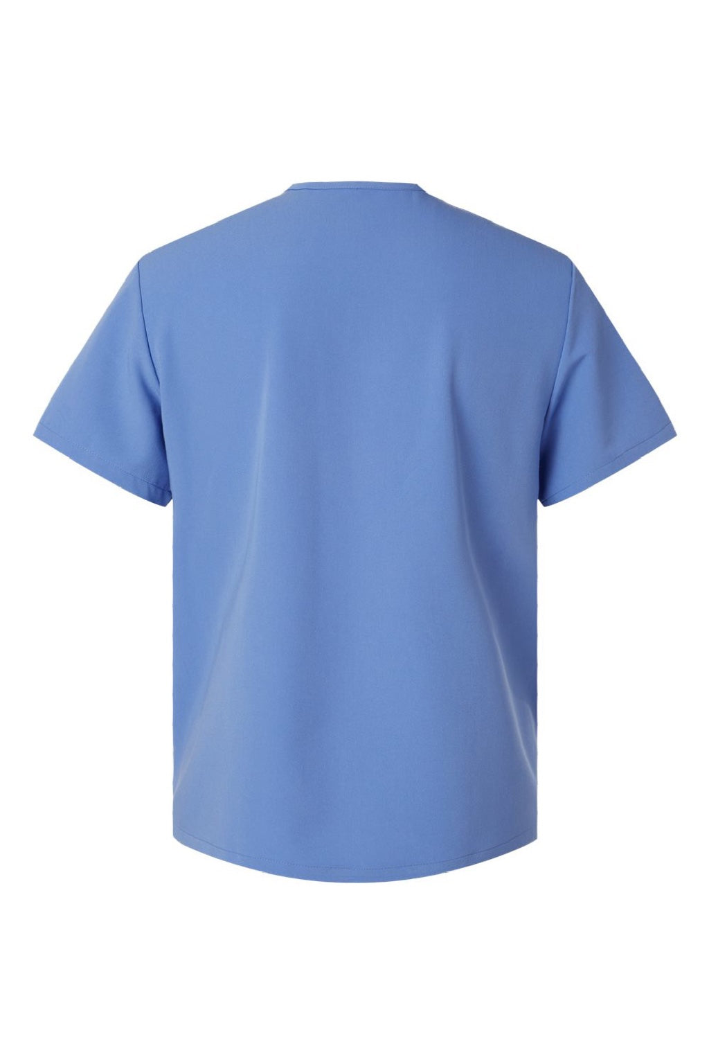 Jaanuu M10002 Unisex Platt 3 Pocket V-Neck Scrub Top Ceil Blue Flat Back