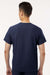 Jaanuu M10002 Unisex Platt 3 Pocket V-Neck Scrub Top Midnight Navy Blue Model Back