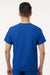 Jaanuu M10002 Unisex Platt 3 Pocket V-Neck Scrub Top Royal Blue Model Back