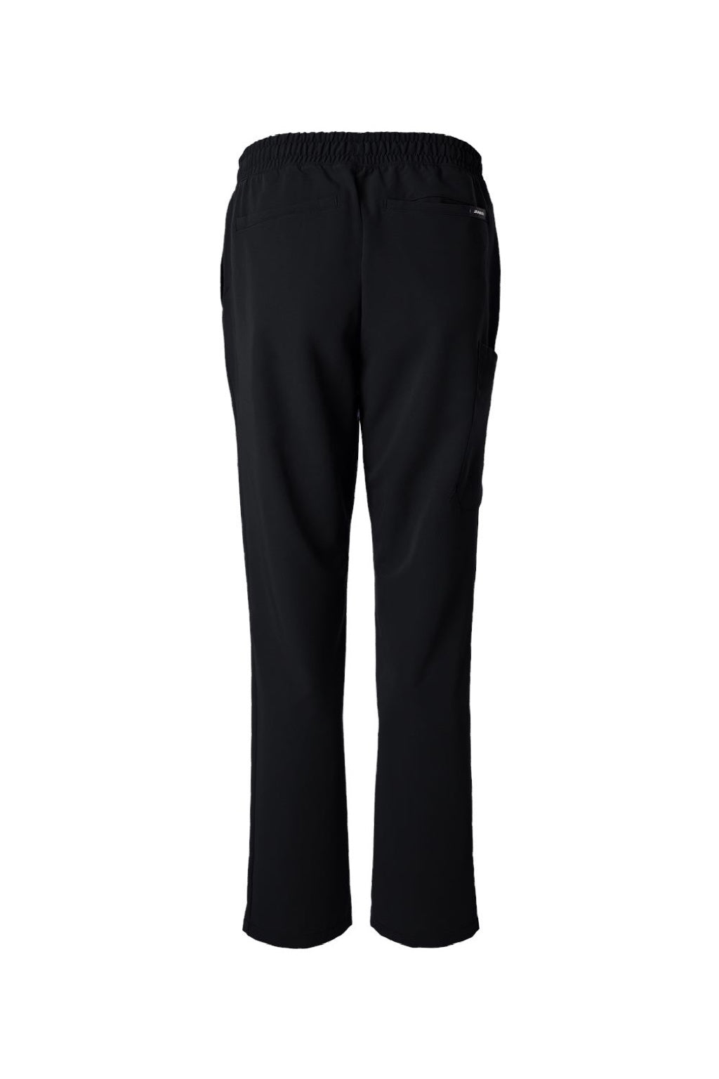 Jaanuu M20001 Unisex Rhodes Everyday Straight Leg Scrub Pants Black Flat Back