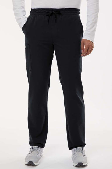 Jaanuu M20001 Unisex Rhodes Everyday Straight Leg Scrub Pants Black Model Front