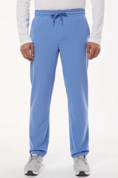 Jaanuu M20001 Unisex Rhodes Everyday Straight Leg Scrub Pants Ceil Blue Model Front