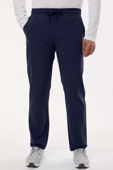 Jaanuu M20001 Unisex Rhodes Everyday Straight Leg Scrub Pants Midnight Navy Blue Model Front