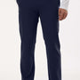 Jaanuu Mens Rhodes Everyday Moisture Wicking Straight Leg Scrub Pants w/ Pockets - Midnight Navy Blue - New
