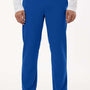 Jaanuu Mens Rhodes Everyday Moisture Wicking Straight Leg Scrub Pants w/ Pockets - Royal Blue - New