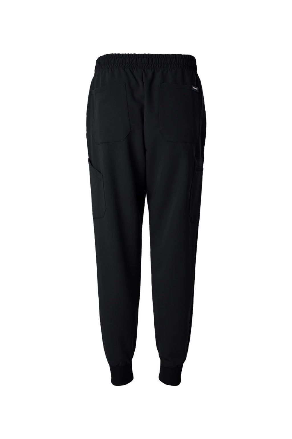 Jaanuu M20002 Unisex Osmo 8 Pocket Scrub Jogger Pants Black Flat Back
