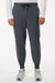 Jaanuu M20002 Unisex Osmo 8 Pocket Scrub Jogger Pants Carbon Grey Model Front