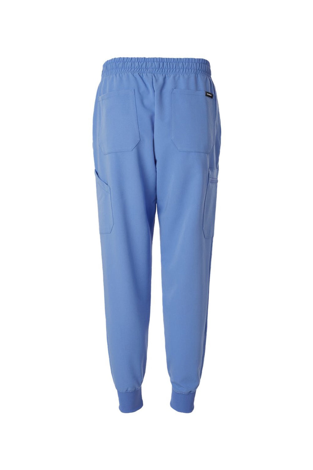 Jaanuu M20002 Unisex Osmo 8 Pocket Scrub Jogger Pants Ceil Blue Flat Back