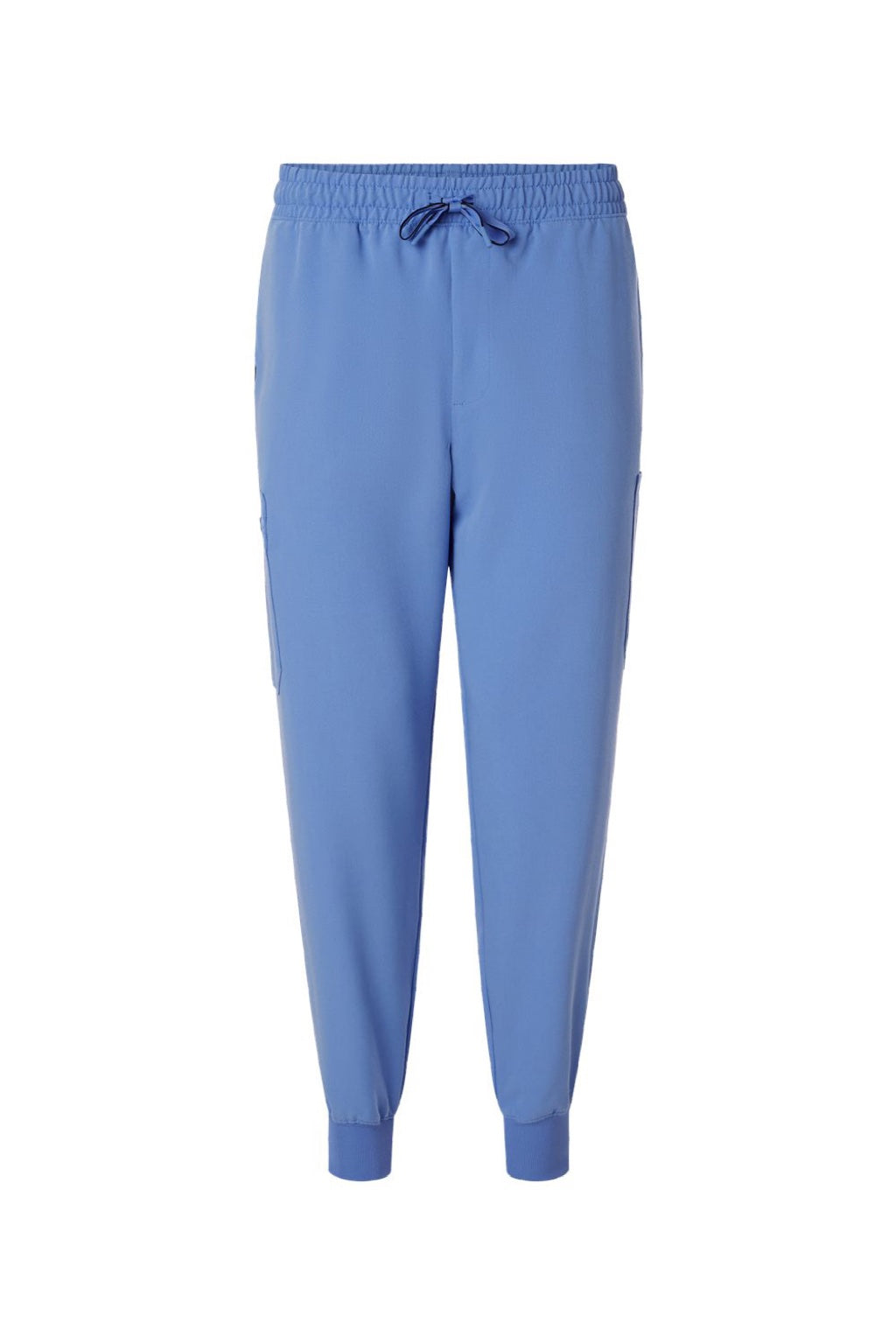 Jaanuu M20002 Unisex Osmo 8 Pocket Scrub Jogger Pants Ceil Blue Flat Front
