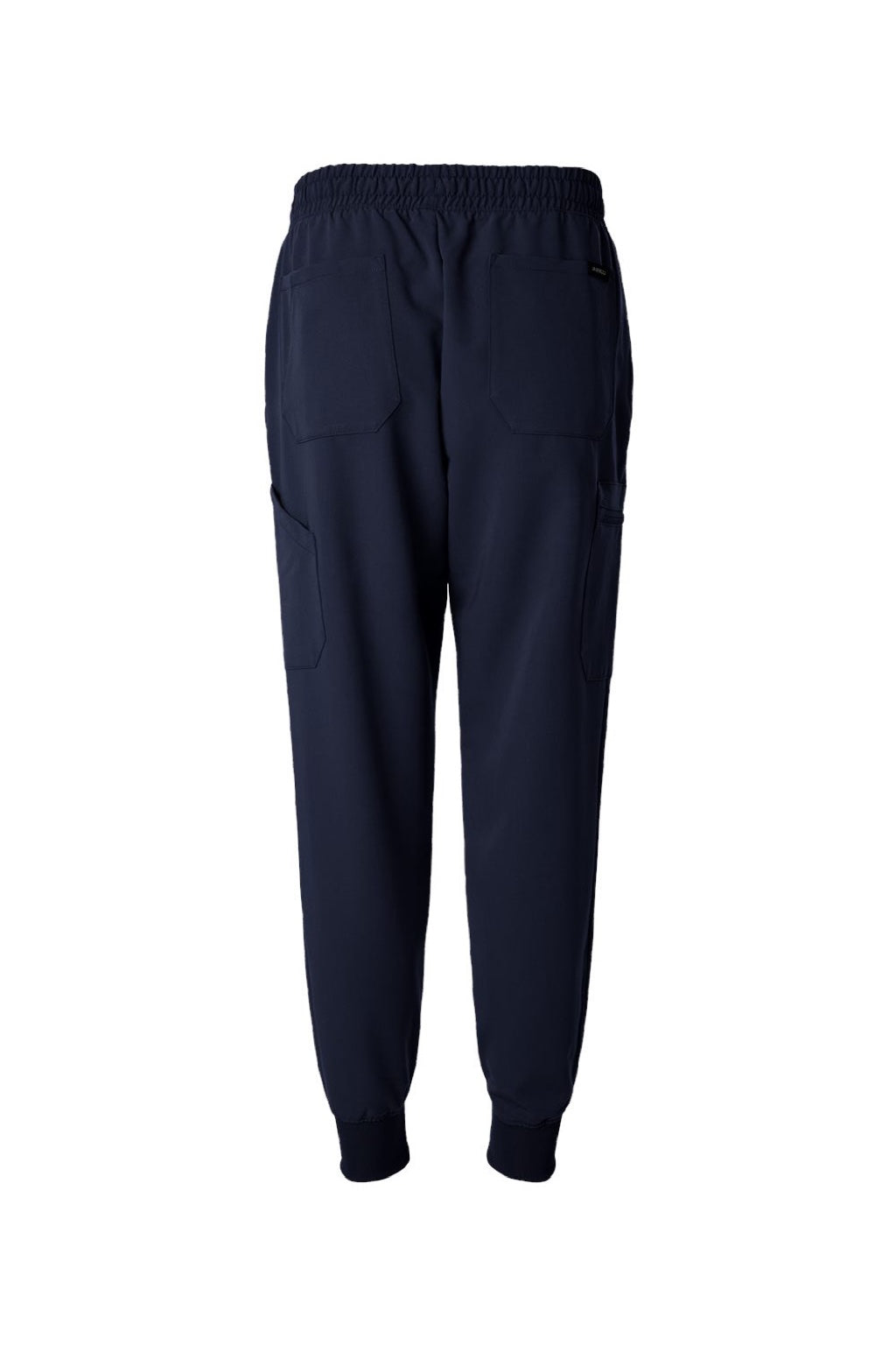 Jaanuu M20002 Unisex Osmo 8 Pocket Scrub Jogger Pants Midnight Navy Blue Flat Back