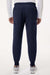 Jaanuu M20002 Unisex Osmo 8 Pocket Scrub Jogger Pants Midnight Navy Blue Model Back