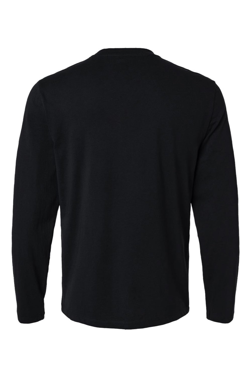 Jaanuu M30002U Mens RegenX Underscrub Long Sleeve Crewneck T-Shirt Black Flat Back