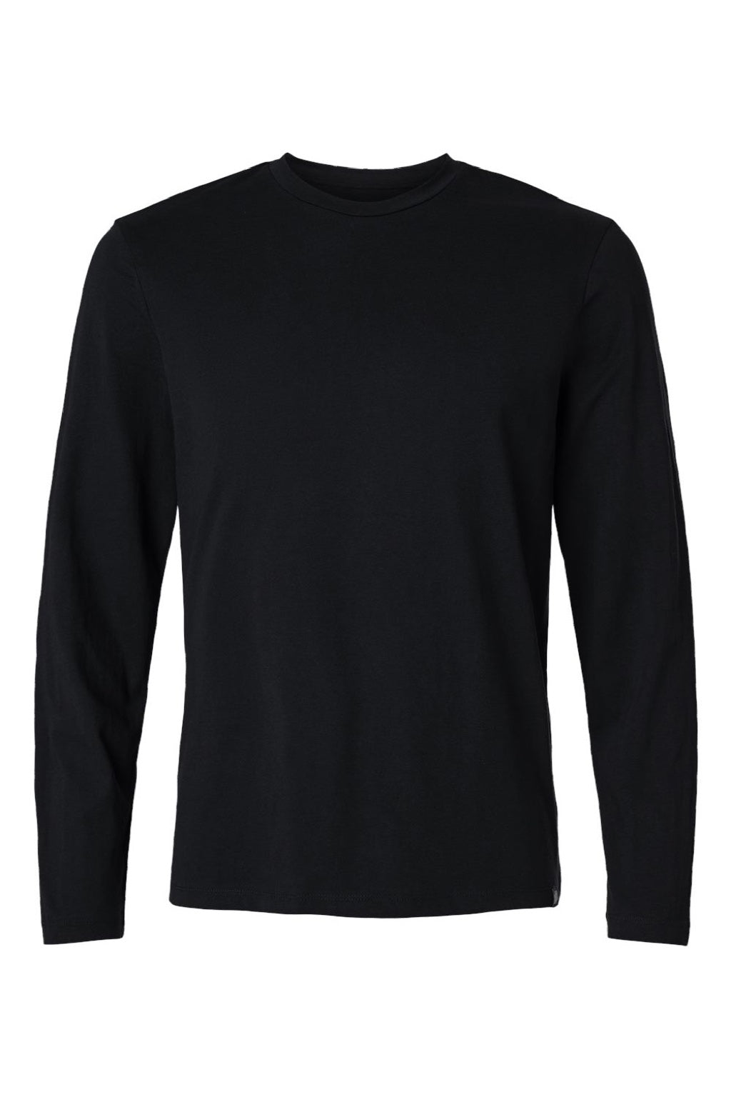 Jaanuu M30002U Mens RegenX Underscrub Long Sleeve Crewneck T-Shirt Black Flat Front