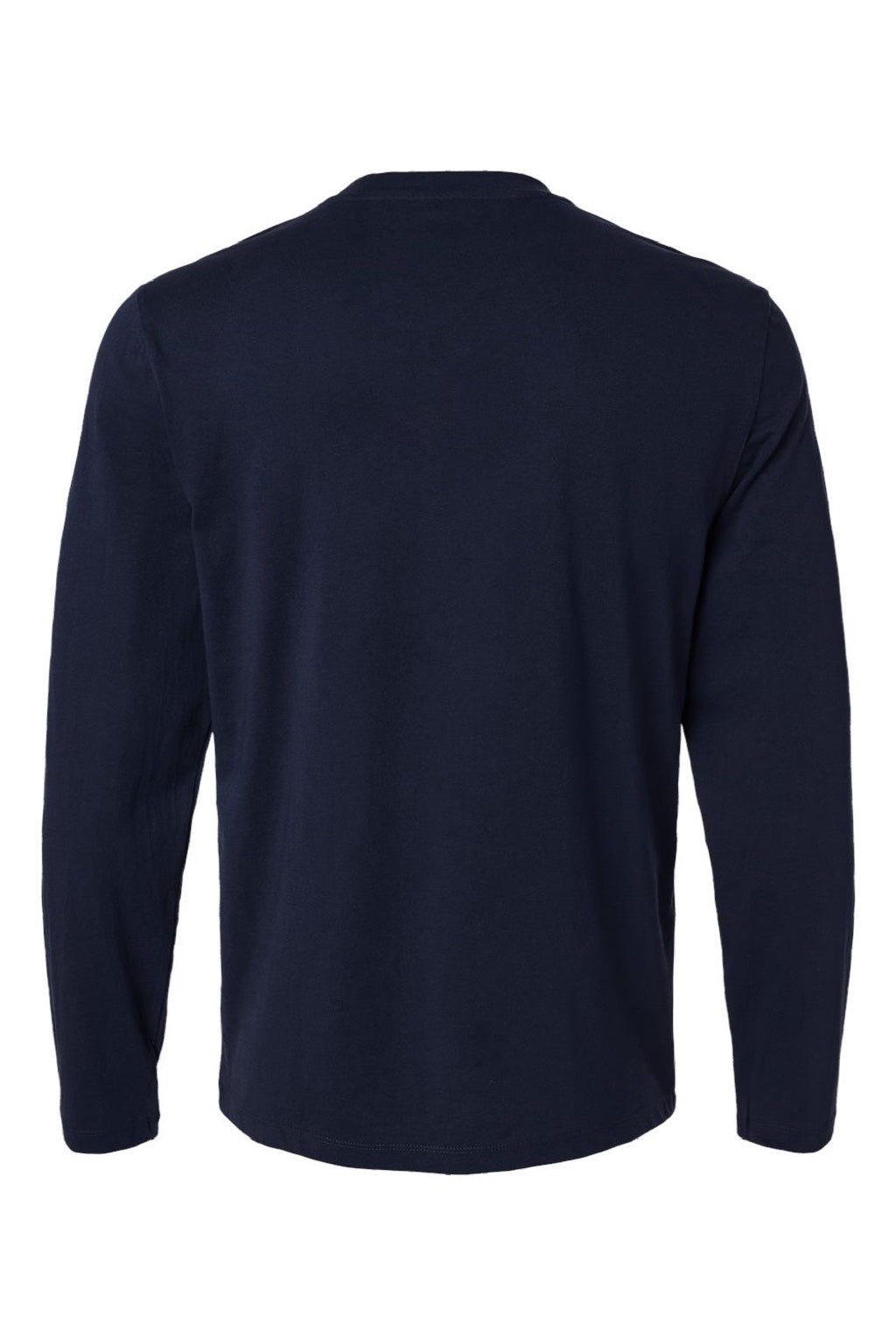 Jaanuu M30002U Mens RegenX Underscrub Long Sleeve Crewneck T-Shirt Midnight Navy Blue Flat Back