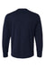 Jaanuu M30002U Mens RegenX Underscrub Long Sleeve Crewneck T-Shirt Midnight Navy Blue Flat Back