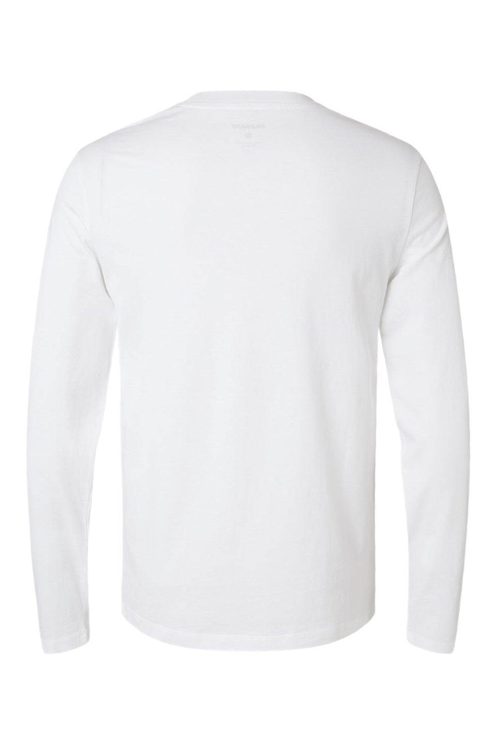 Jaanuu M30002U Mens RegenX Underscrub Long Sleeve Crewneck T-Shirt White Flat Back