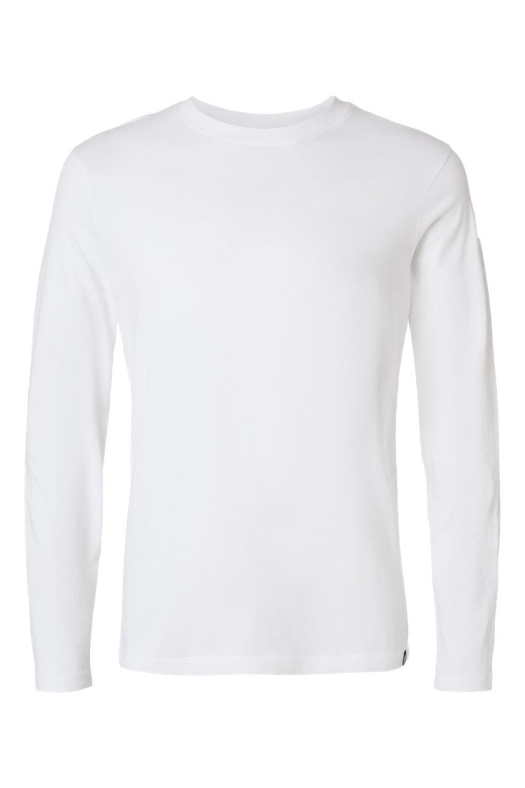 Jaanuu M30002U Mens RegenX Underscrub Long Sleeve Crewneck T-Shirt White Flat Front