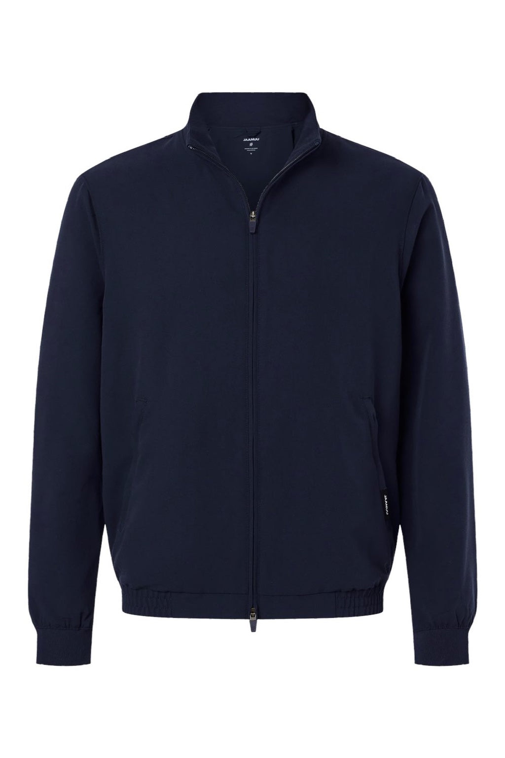Jaanuu M60001 Unisex Wolfe Everyday 6 Pocket Full Zip Scrub Jacket Midnight Navy Blue Flat Front