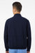 Jaanuu M60001 Unisex Wolfe Everyday 6 Pocket Full Zip Scrub Jacket Midnight Navy Blue Model Back