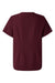 Jaanuu W10001 Unisex Rhena Essential 1 Pocket V-Neck Scrub Top Burgundy Flat Back