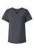 Jaanuu W10001 Unisex Rhena Essential 1 Pocket V-Neck Scrub Top Carbon Grey Flat Front