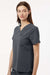 Jaanuu W10001 Unisex Rhena Essential 1 Pocket V-Neck Scrub Top Carbon Grey Model Side
