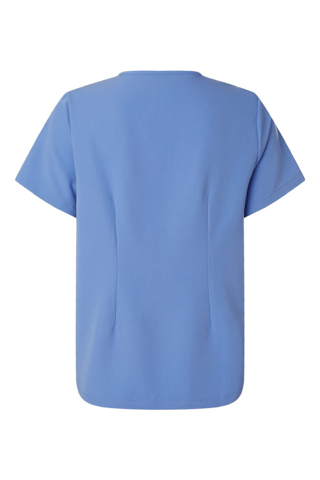 Jaanuu W10001 Unisex Rhena Essential 1 Pocket V-Neck Scrub Top Ceil Blue Flat Back