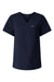 Jaanuu W10001 Unisex Rhena Essential 1 Pocket V-Neck Scrub Top Midnight Navy Blue Flat Front