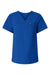 Jaanuu W10001 Unisex Rhena Essential 1 Pocket V-Neck Scrub Top Royal Blue Flat Front
