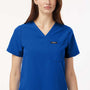Jaanuu Womens Rhena Essential 1 Pocket Moisture Wicking V-Neck Scrub Top w/ Pocket - Royal Blue - New