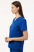 Jaanuu W10001 Unisex Rhena Essential 1 Pocket V-Neck Scrub Top Royal Blue Model Side