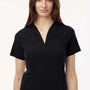 Jaanuu Womens Calix Fit & Flare Moisture Wicking V-Neck Scrub Top w/ Pockets - Black - New