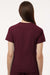Jaanuu W10003 Unisex Calix Fit & Flare V-Neck Scrub Top Burgundy Model Back