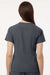 Jaanuu W10003 Unisex Calix Fit & Flare V-Neck Scrub Top Carbon Grey Model Back