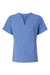 Jaanuu W10003 Unisex Calix Fit & Flare V-Neck Scrub Top Ceil Blue Flat Front