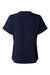 Jaanuu W10003 Unisex Calix Fit & Flare V-Neck Scrub Top Midnight Navy Blue Flat Back
