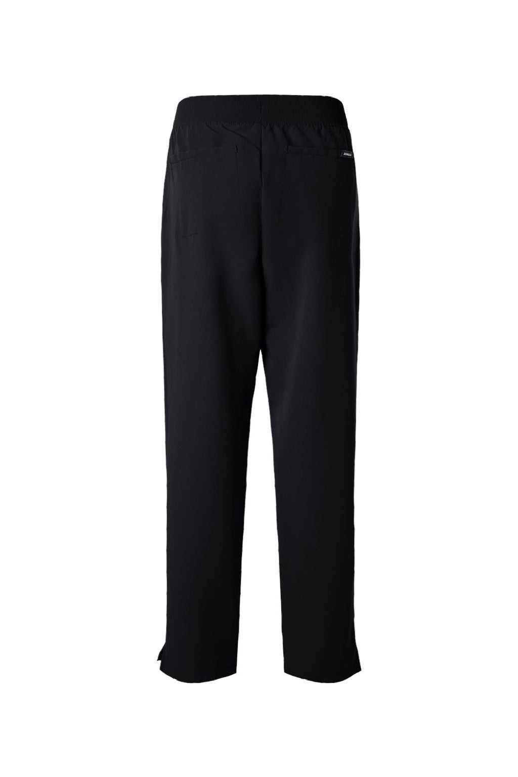Jaanuu W20001/W2001P Unisex Xenos Essential Knit Waist Scrub Pants Black Flat Back