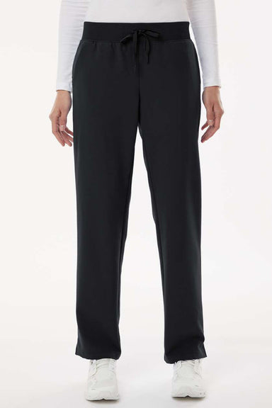 Jaanuu W20001/W2001P Unisex Xenos Essential Knit Waist Scrub Pants Black Model Front