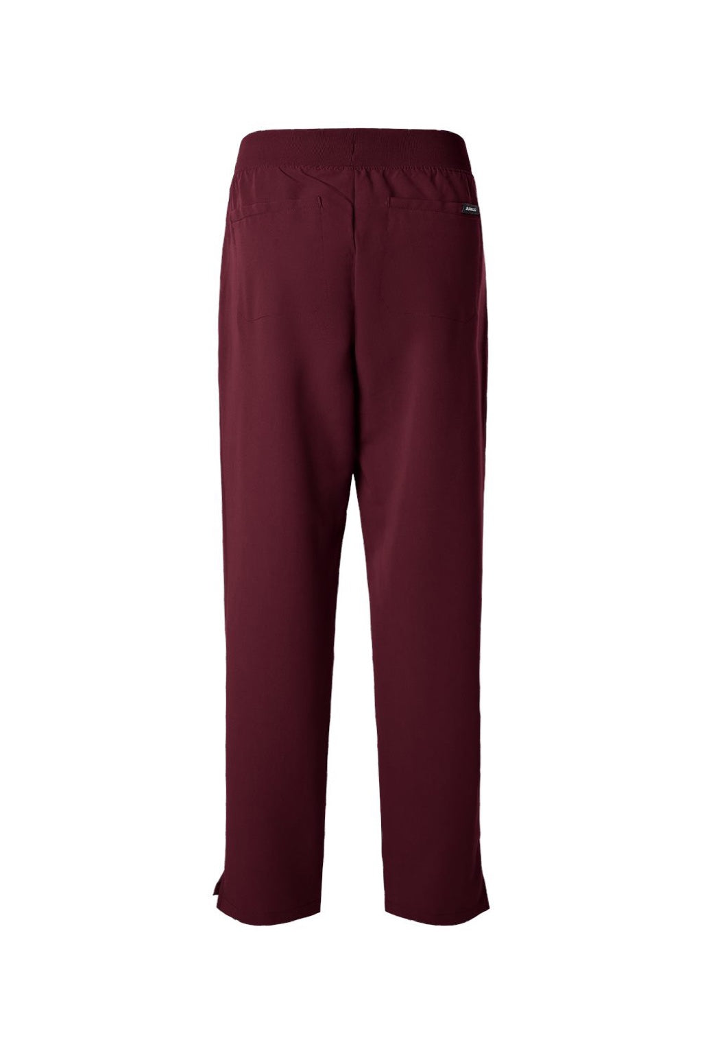 Jaanuu W20001/W2001P Unisex Xenos Essential Knit Waist Scrub Pants Burgundy Flat Back