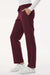 Jaanuu W20001/W2001P Unisex Xenos Essential Knit Waist Scrub Pants Burgundy Model Side