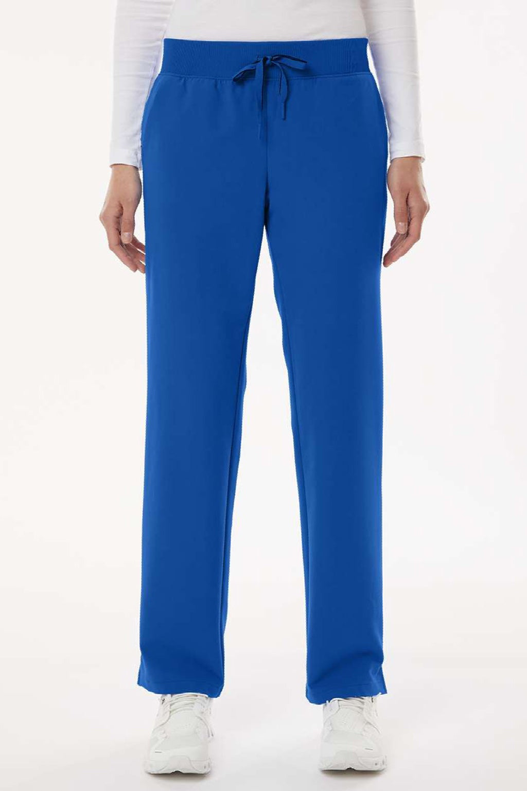 Jaanuu W20001/W2001P Unisex Xenos Essential Knit Waist Scrub Pants Royal Blue Model Front