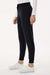 Jaanuu W20003/W2003P Unisex Silex Knit Waist Scrub Jogger Pants Black Model Side