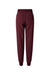 Jaanuu W20003/W2003P Unisex Silex Knit Waist Scrub Jogger Pants Burgundy Flat Back
