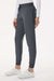 Jaanuu W20003/W2003P Unisex Silex Knit Waist Scrub Jogger Pants Carbon Grey Model Side