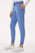 Jaanuu W20003/W2003P Unisex Silex Knit Waist Scrub Jogger Pants Ceil Blue Model Side