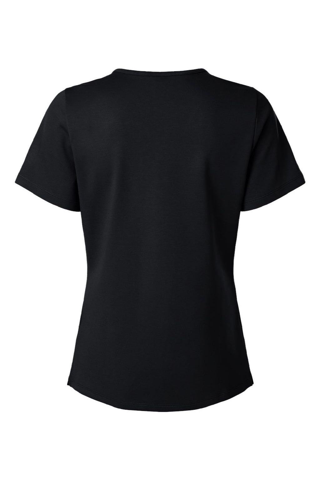 Jaanuu W30003 Unisex Cesi Ultrasoft V-Neck Scrub Top Black Flat Back