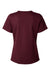 Jaanuu W30003 Unisex Cesi Ultrasoft V-Neck Scrub Top Burgundy Flat Back