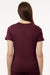 Jaanuu W30003 Unisex Cesi Ultrasoft V-Neck Scrub Top Burgundy Model Back