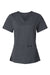 Jaanuu W30003 Unisex Cesi Ultrasoft V-Neck Scrub Top Carbon Grey Flat Front